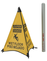 Load image into Gallery viewer, Safety Floor Cones - Pop Out - 31&quot; Height
