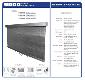 Econofrost Night Covers Retrofit Cassette 9000 Series