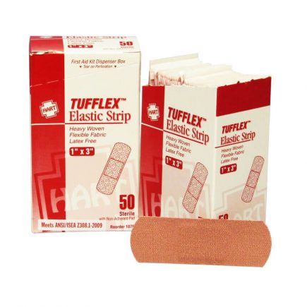Heavy Woven Adhesive Bandages, Strip, 1 x 3, 50/Box Heavy Woven Adhesive Bandages, Strip, 1 x 3, 50/Box
