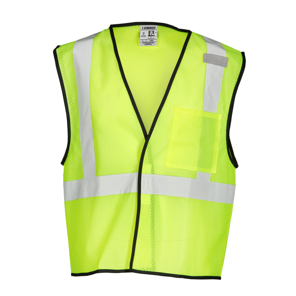 Reflective Safety Vest - Lime Green